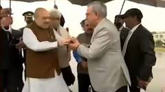 Amit Shah J&K Visit: श्रीनगर पहुंचे गृहमंत्री अमित शाह, शहीद इंस्पेक्टर परवेज अहमद को दी श्रद्धांजलि