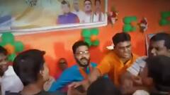 BJP workers clash with each other in a party program