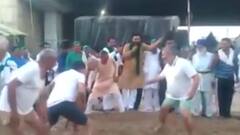 किसानों के साथ BKU नेता राकेश टिकैत की कबड्डी-कबड्डी!