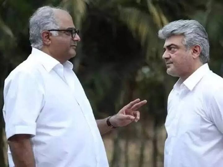 Boney kapoor tweet about thala ajith travels and universal love! ‛என்ன மனுஷன்ய்யா...’  அஜித் பற்றி சிலாகித்து ட்விட் செய்த போனி கபூர்!