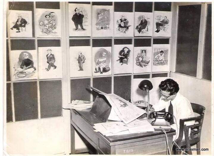 एशियन पेंटसाठी काढलेलं गट्टूचं रेखाचित्रही लोकप्रिय.  (Photo:@R.K.Laxman/FB)