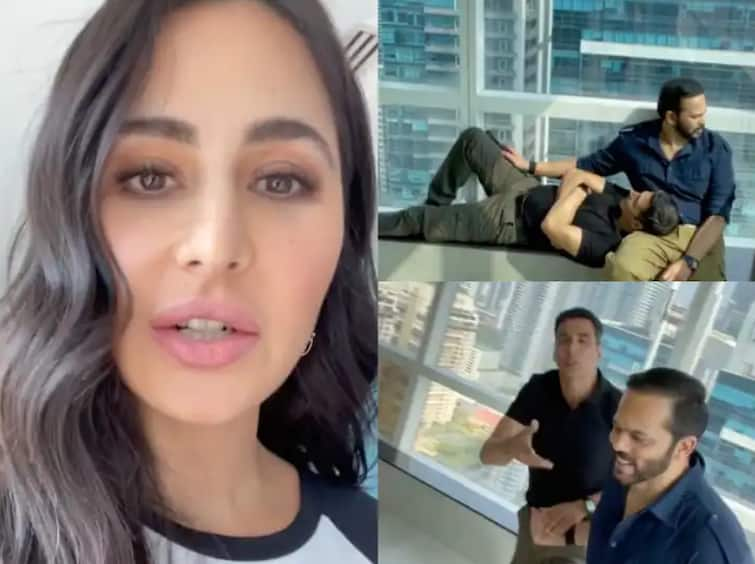 Sooryavanshi's promotion closed, Akshay Kumar and Rohit Shetty start relaxing; Funny video shared by Katrina Sooryavanshi चे प्रमोशन बंद, अक्षय कुमार आणि रोहित शेट्टीचा आराम सुरु; कतरिनाने शेअर केला मजेशीर व्हिडीओ