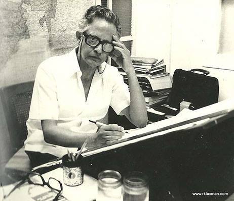 तब्बल 50 वर्षे त्यांनी 'टाईम्स ऑफ इंडिया'मध्ये व्यंगचित्र रेखाटली. (Photo:@R.K.Laxman/FB)