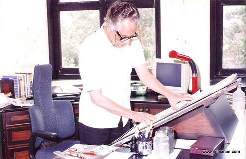 आर. के. लक्ष्मण यांनी 'मालगुडी डेज'साठी अनेक रेखाचित्र काढली. (Photo:@R.K.Laxman/FB)