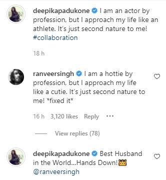 Deepika Padukone Is ‘Hands Down’ For Ranveer Singh, Declares Him The ‘Best Husband In The World’