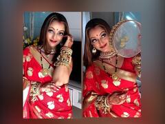 मानसी नाईकचा करवा चौथ लूक; दीपाली सय्यदची खास कमेंट