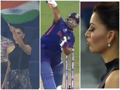 IND vs PAK: Rishabh Pant के एक-एक शॉट पर Urvashi Rautela की हरकतों ने फैंस को किया पागल, ऋषभ ने मारे शॉट तो उर्वशी पर टिका कैमरा