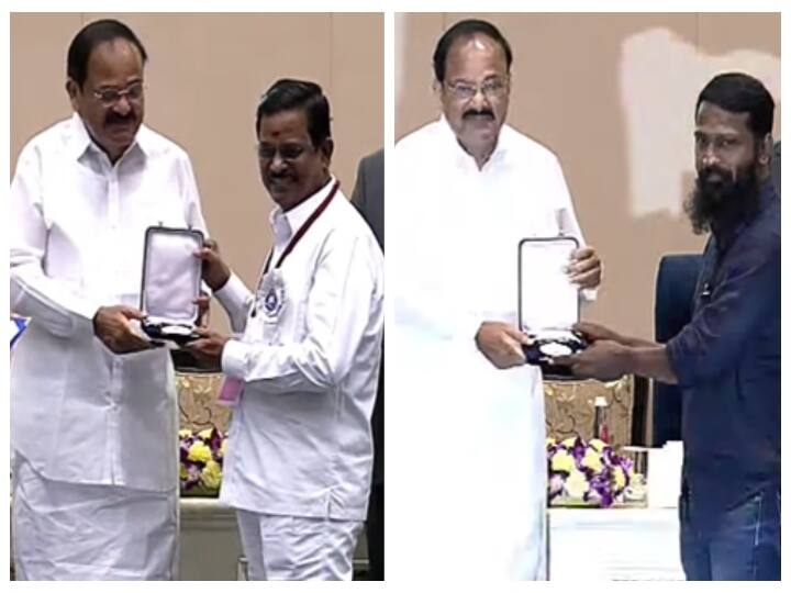 67th National Film Awards Vetrimaaran Asuran wins Best Tamil Film Award Kalaipuli S Thanu Wins Best Producer Award National Film Awards: கெத்து காட்டிய அசுரன்: இயக்குனர் வெற்றிமாறன்... தயாரிப்பாளர் தாணு தேசிய விருது பெற்றனர்!