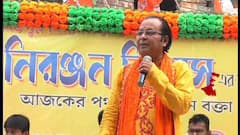 Santipur: শান্তিপুরের বিজেপির ভোট প্রচারে গানে গানে তৃণমূলকে হারানোর ডাক দিলেন অসীম সরকার । Bangla News