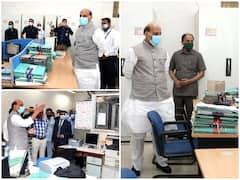 रक्षा मंत्री राजनाथ सिंह ने किया रक्षा मंत्रालय के दफ्तरों का औचक निरीक्षण, अधिकारियों को दिए निर्देश