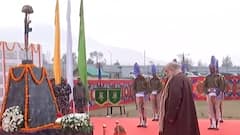 Union HM Amit Shah pays tribute to martyrs at Lethipora CRPF camp in Pulwama
