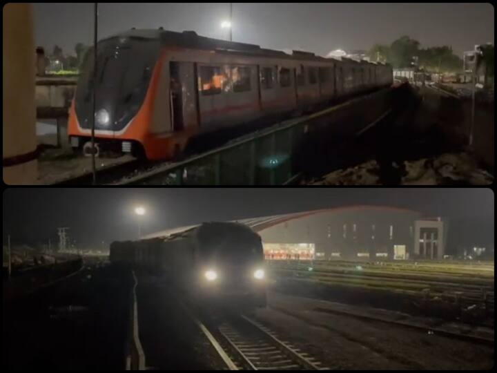 Kanpur Metro: For the first time in Kanpur, the trial of the metro, doors and signals was also done on the track Kanpur Metro: कानपुर में पहली बार ट्रैक पर दौड़ी मेट्रो, दरवाजे और सिग्नल का भी हुआ ट्रायल, देखें वीडियो