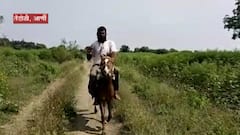 Yavatmal : पेट्रोल शंभरी पार, शेवटी मानली हार; दुचाकीला पर्याय म्हणून घोड्यावरुन 30 किमीचा प्रवास