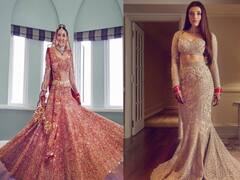 Kajal Aggarwal Wedding Photos: लहंगे में लिए थे सात फेरे तो रिसेप्शन पर फिश कट क्रॉप टॉप गाउन में Kajal Aggarwal लगीं थीं सबसे यूनिक