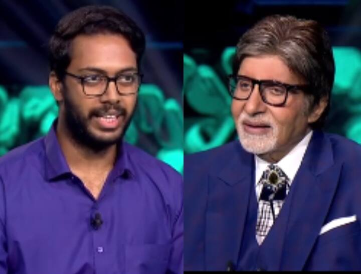 KBC 14: Amitabh Bachchan के सामने केबीसी पर गूंजी Nana Patekar की आवाज, देखते रह गए बिग बी KBC Conestant Aditya did mimicry of nana patekar in front of amitabh bachchan, see the video KBC 14: Amitabh Bachchan के सामने केबीसी पर गूंजी Nana Patekar की आवाज, देखते रह गए बिग बी