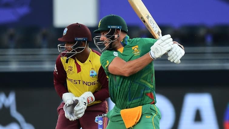 ICC T20 WC 2021: South Africa won the match by 8 wicket against West Indies match 18 at Dubai International Stadium SA vs WI, Match Highlights: বিপাকে গতবারের চ্যাম্পিয়নরা, মারক্রামের ঝোড়ো ব্যাট ম্যাচ জেতাল দক্ষিণ আফ্রিকাকে