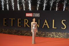 Angelina Jolie Shines In Silver As She Poses With Two Daughters At Rome Film Festival Premiere Of Eternals