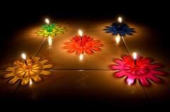 Photo : दिवाळसणाची शान वाढवणारे पाण्यात तरंगणारे दिवे!