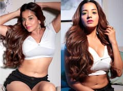 टाइट वाइट टॉप और ब्लैक शॉर्ट्स पहन Monalisa ने दिए ऐसे पोज़, फैन्स ने थाम लिए अपने दिल