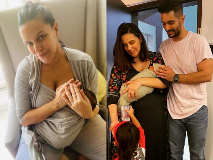 Neha Dhupia Shares Breastfeeding Photo With New-Born Baby Son ‘Freedom To Feed’! Neha Dhupia Shares Powerful Post Of Breastfeeding Her New-Born Baby Son