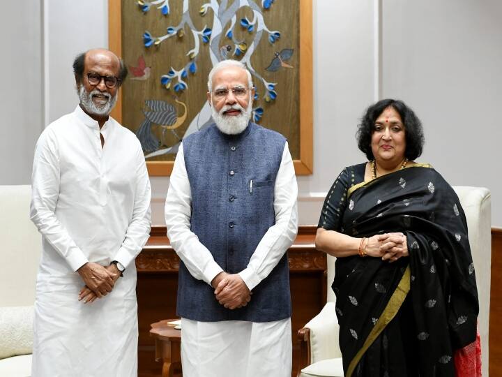 Rajinikanth Meets Prime Minister Narendra Modi after receiving dadasaheb phalke award Rajinikanth Meets PM Modi | பிரதமர் மோடியை சந்தித்தார் சூப்பர் ஸ்டார் ரஜினிகாந்த்