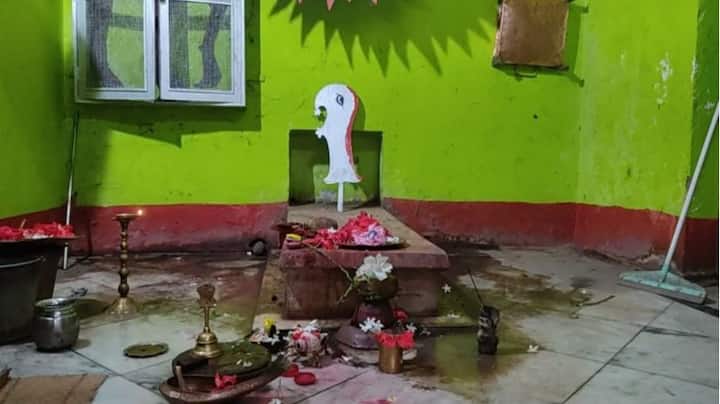 এই মন্দিরে বংশানুক্রমে পুজো করে আসছেন শহরের চট্টোপাধ্যায় পরিবারের সদস্যরাই।