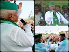 Bihar bypolls Election 2021: सिर पर टोपी, गले में गमछा डाले देसी अंदाज में चुनावी मैदान में उतरे Lalu Prasad Yadav, रैली में उमड़ी भारी भीड़, देखें तस्वीरें