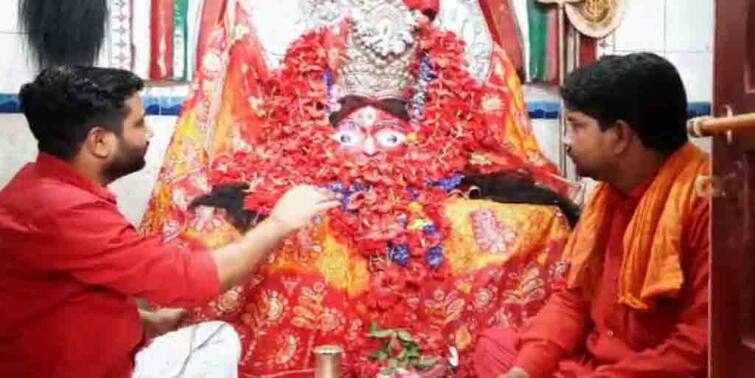 Birbhum nalateswari special worship during kalipujo at Kalika Shaktipeeth Shri Nalateswari Temple Kali Puja 2021: নিশি রাতে কালীপুজো, বিশেষ আরতি নলাটেশ্বরী মন্দিরে
