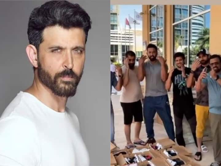 Hrithik Roshan Gifts Shoes To Entire Action Team Of 'Vikram Vedha' Hrithik Roshan Gifts Shoes To Entire Action Team Of 'Vikram Vedha'