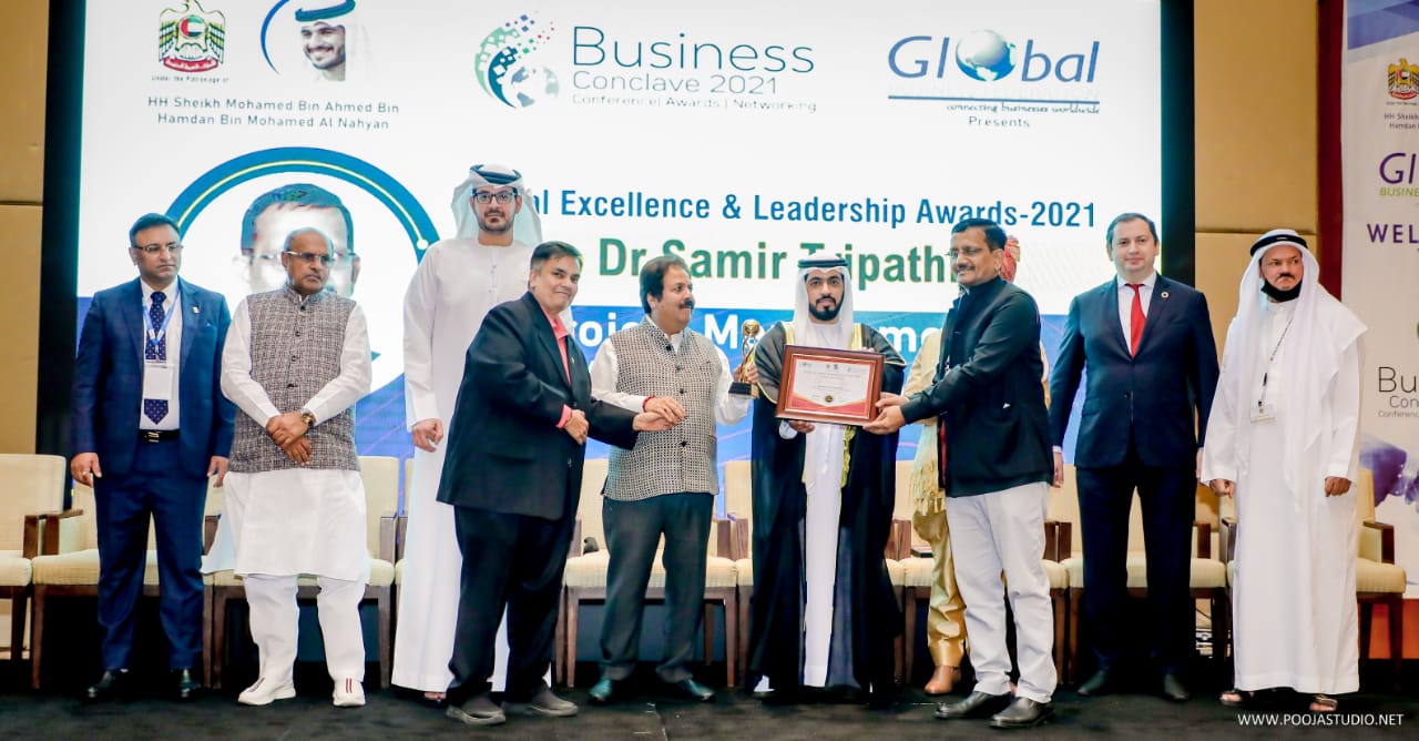 India-UAE Business Conclave 2021: दुबई में बजा भारत का डंका, ग्लोबल अवार्ड से सम्मानित हुए डॉ समीर त्रिपाठी