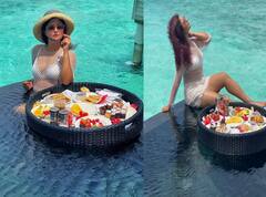 समंदर किनारे ट्रांसपेरेंट टॉप पहन Rashmi Desai ने स्विमिंग पूल में दिखाई मदमस्त अदाएं, फैन्स की उड़ाई नींद