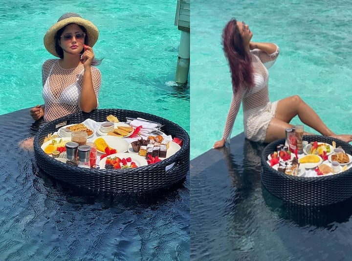 टेलीविजन की चर्चित अभिनेत्री रश्मि देसाई (Rashami Desai) इन दिनों मालदीव में हॉलिडे मना रही हैं. रश्मि आए दिन सोशल मीडिया पर अपनी एक से बढ़कर एक तस्वीरें शेयर कर रही हैं.