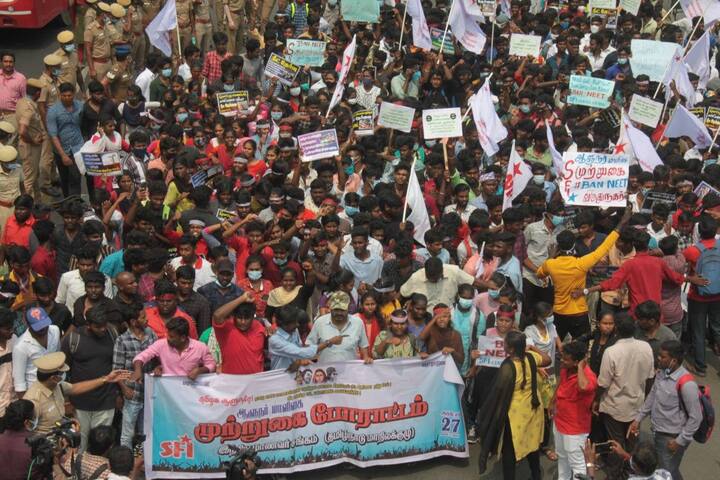 தேர்வு என்பது கல்வியிலிருந்து முற்றிலும் வேறுபட்டது. ஆனால் கல்வியின் தரத்தை உயர்த்துகிறேன் என்கிற பெயரில் தேர்வைக் கடினமாக்குவதால் இதுவரை பல்கலைக்கழகத்தில் நுழையாத பிற்படுத்தப்பட்ட வகுப்பினரை அது முற்றிலுமாக ஒதுக்கி வைக்கிறது - டாக்டர்.பி.ஆர் அம்பேத்கர்