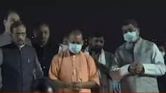 UP Polls: CM Yogi inaugurates Diwali fair, Akhilesh Yadav distributes laptops in Azamgarh