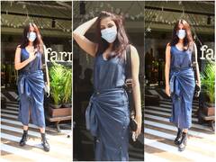 IN PICS: Rhea Chakraborty Looks Stunning As She Steps Out In A Stylish Denim Outfit