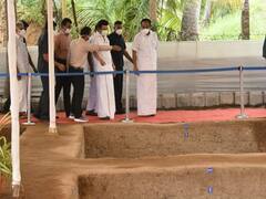 கீழடி : அகழ்வாராய்ச்சி பணிகளைப் பார்வையிட்ட முதல்வர் மு.க.ஸ்டாலின் !