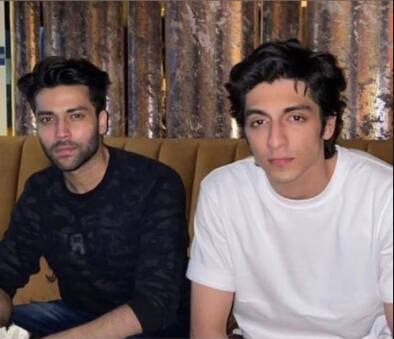 Arbaaz Merchant with Ahaan Panday.