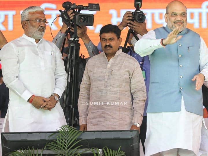 Amit Shah Shares Stage With Ajay Mishra Teni, 