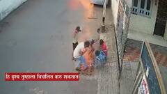 Surat Fire Cracker Blast : मॅनहोलवर फटाके फोडताना ब्लास्ट, गटारातून निघणाऱ्या गॅसमुळे आगीचा भडका