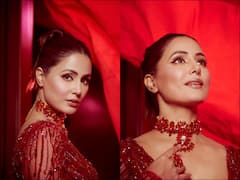 'I Am Fire': Hina Khan Is Vision To Behold In This Red Outfit. Seen Her Stunning Pics Yet?