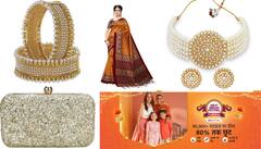 Amazon Festival Sale: हजार रुपये में सेलेब्रिटी जैसा लुक बनाएं, अमेजन सेल से खरीदें सिल्क साड़ी, नेकलेस, ईयररिंग और पर्स