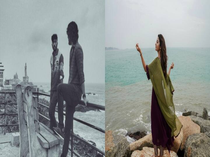 Priya Bhavani Shankar shoots in Kanyakumari for Pathu Thala pathuthala update |விறுவிறுப்பாக நடக்கும்' பத்து தல 'படப்பிடிப்பு! - ஷூட்டிங் ஸ்பாட்டில் நாயகி வெளியிட்ட புகைப்படம்!