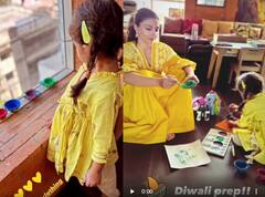 Taimur Ali khan की कजिन Inaaya Naumi Kemmu ने शुरू की दिवाली की तैयारी, दीयों की पेंटिंग में दिखी बिज़ी