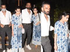 Sunil Shetty-Mana Shetty Photos: सुनील शेट्टी ने मुस्लिम लड़की से धर्म बदलवाकर की थी शादी, देर रात स्पॉट हुए कपल की बेहतरीन तस्वीरें