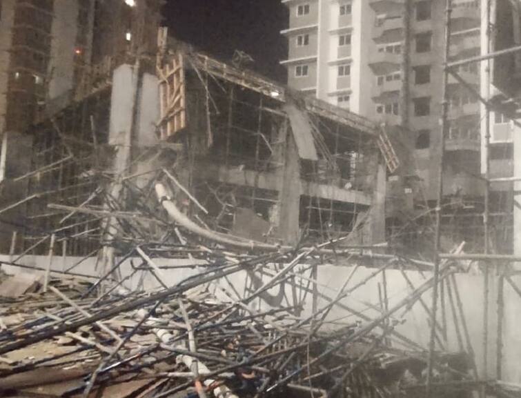 Pune Slab Collapse : A slab of a building under construction collapsed in Balewadi area of ​​Pune, injuring 12 people Pune Building Collapse : पुण्यातील बालेवाडी परिसरात निर्माणाधीन इमारतीचा स्लॅब कोसळला, 12 जण जखमी 