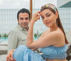 காஜல் அகர்வால், கெளதம் கிச்லு.. திருமண நாள் கொண்டாட்டம்