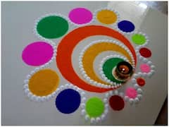 Diwali Rangoli Design: दिवाळीत काढा सोपी रांगोळी , या डिझाईन्स अगदी सोप्या आहेत