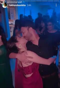 Lip Lock: પાર્ટીમાં એક્ટ્રેસ થઇ બેકાબૂ, બધાની વચ્ચે બૉયફ્રેન્ડને પકડીને કરી લીધી કિસ ને પછી.......... તસવીરો વાયરલ