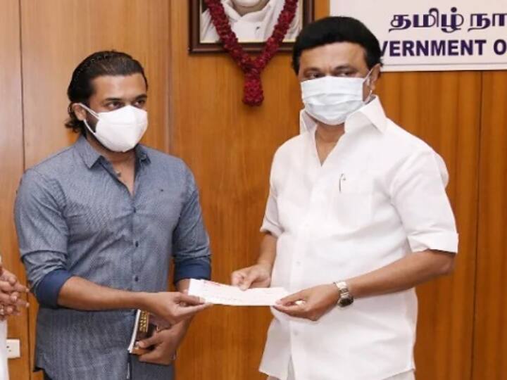 Surya thanks Chief minister Mk Stalin for praising jai bhim movie Surya thanks MK Stalin: வார்த்தைகளின்றி நெகிழ்ந்து நிற்கிறேன் - முதல்வரின் பாராட்டுக்கு சூர்யாவின் நன்றி!