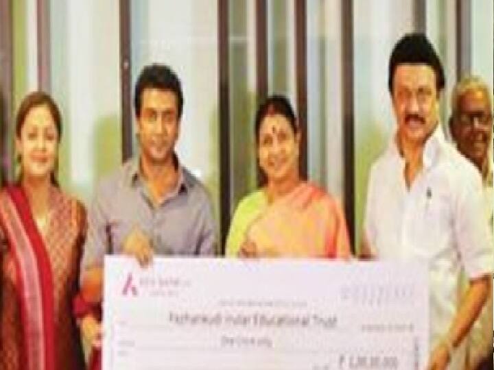 Suriya Donates Rs1 crore: ரீலோ.. ரியலோ.. அவங்களுக்கு கல்வி கிடைக்கணும் - ரூ.1 கோடி நிதியுதவி அளித்த சூர்யா!